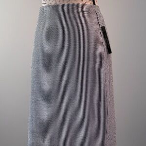 Tahari Arthur S. Levine Dark Gray Seersucker Pencil Skirt NWT Sz 8